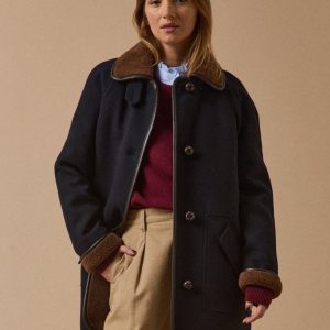 Manteau gansé intérieur sherpa femme
