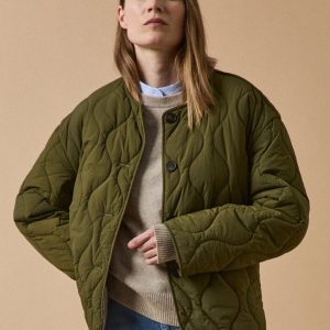 Veste matelassée sans col femme