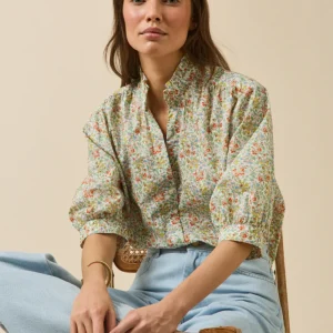 Blouse col volanté femme tissu Liberty - Limited Collection