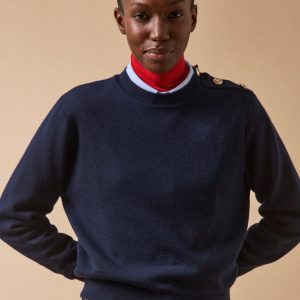 Pull boutons dorés femme laine RWS*