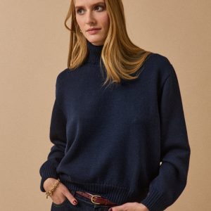 Pull col roulé femme laine mérinos - Cyrillus X les 3 Tricoteurs