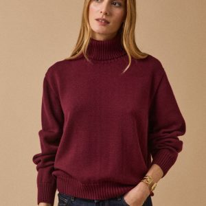 Pull col roulé femme laine mérinos - Cyrillus X les 3 Tricoteurs