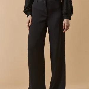 Pantalon large en crêpe femme Ava