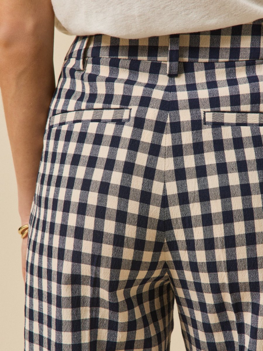 Pantalon tailleur vichy femme Juliette – Image 5