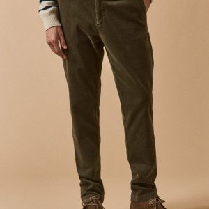 Pantalon taille élastiquée velours grosses côtes homme