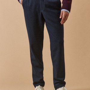 Pantalon taille élastiquée lainage homme