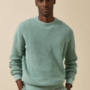 Pull  maille gaufrée homme