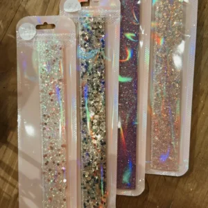 Règles à paillettes en résine