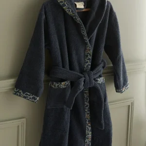 Peignoir enfant en éponge et tissu Liberty