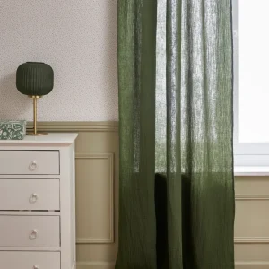 Rideau à nouettes en gaze de coton