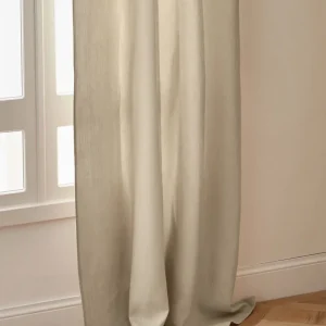 Rideau en lin à ruflettes