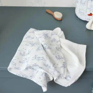 Lange mousseline de coton biologique par lot de 2