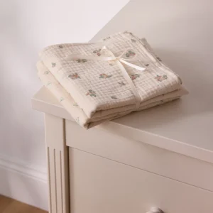 Lange gaze de coton biologique par lot de 2