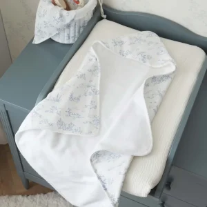 Cape de bain coton biologique et éponge