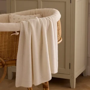 Plaid pointelle bébé Lambswool