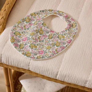 Bavoir éponge et tissu Liberty