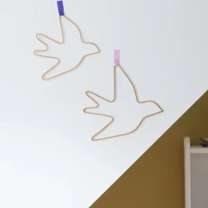 Hirondelle en métal par lot de 2