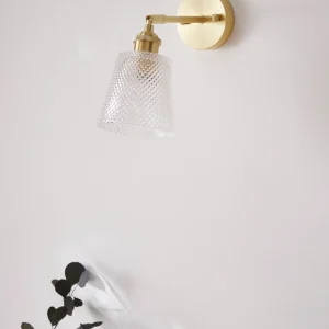 Applique métal et verre ciselé