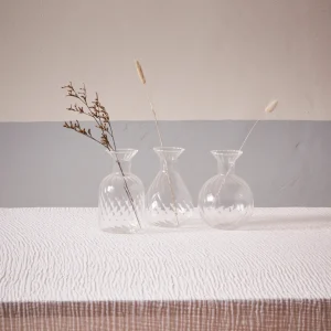 Soliflore en verre par lot de 3