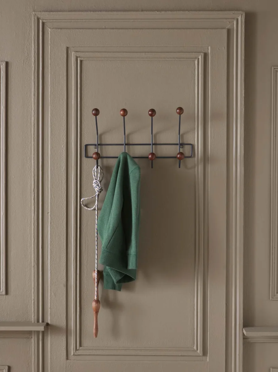 Patère Alice 8 boules en métal et bois – Image 2