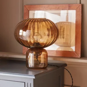 Lampe Martin en verre ciselé