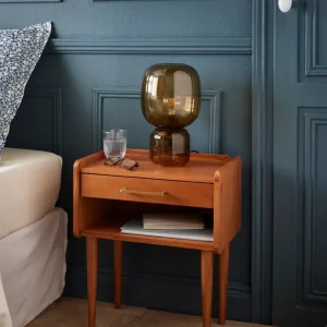 Lampe Louise en verre teinté