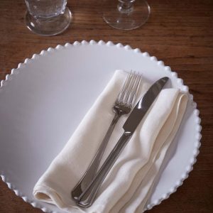 Assiette plate "Perle" par lot de 6 - Collection Costa Nova