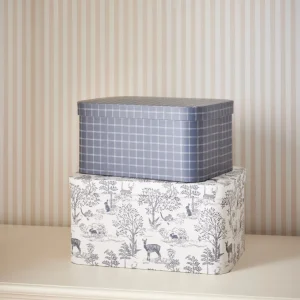 Boîte gigogne "petit Jouy" par lot de 2