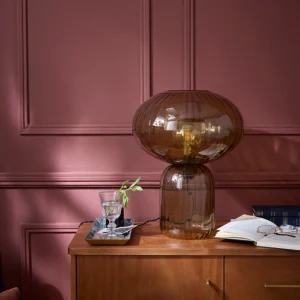 Lampe Martin en verre ciselé XL