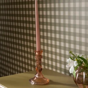 Bougeoir en verre Lou