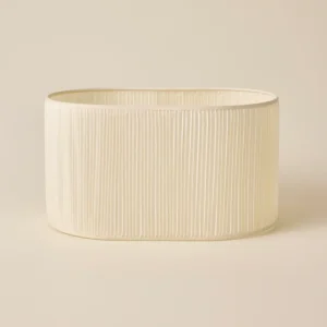 Abat-jour ovale plissé - grand modèle Victoire