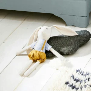 Doudou lapin chiffon