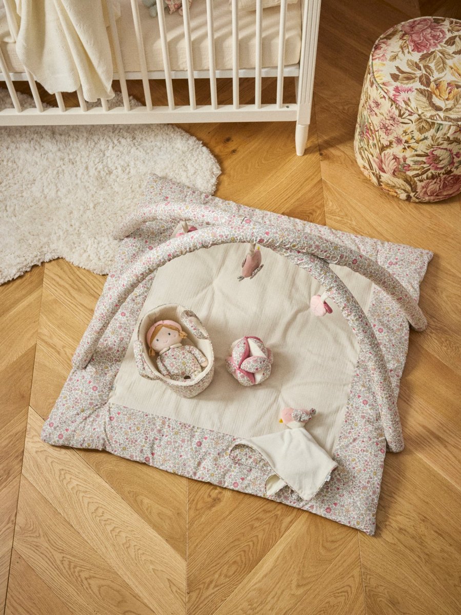 Balle d'éveil en velours et tissu Liberty – Image 5