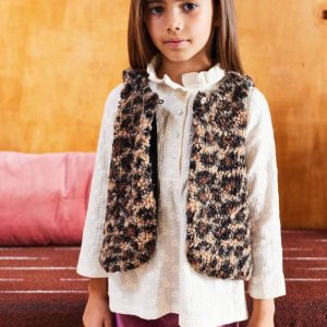 Veste Louloute moumoute léopard