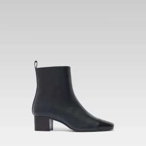 Estime - Bottines cuir bleu et noir