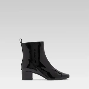 Estime - Bottines cuir verni noir