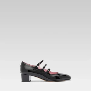 Kina - Escarpins babies cuir verni noir
