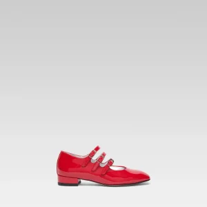 Petite Kina - Babies cuir verni rouge