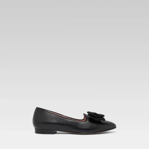 Marquis - Ballerines à noeud cuir noir