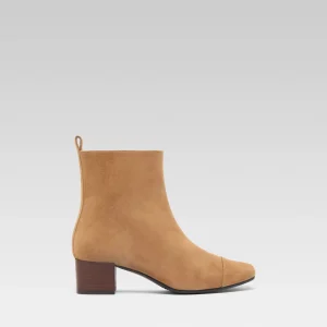 Estime - Bottines cuir velours noisette