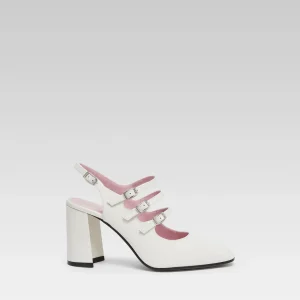 Promise - Babies slingback cuir verni blanc