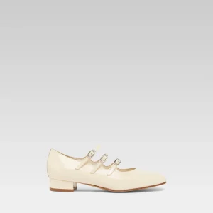 Ariana - Ballerines babies cuir verni nude