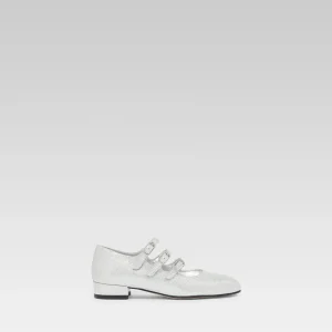 Petite Kina - Babies cuir laminé argent