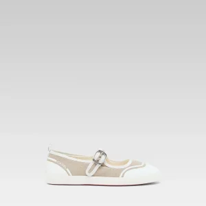 Costa - Tennis à brides toile grège recyclée