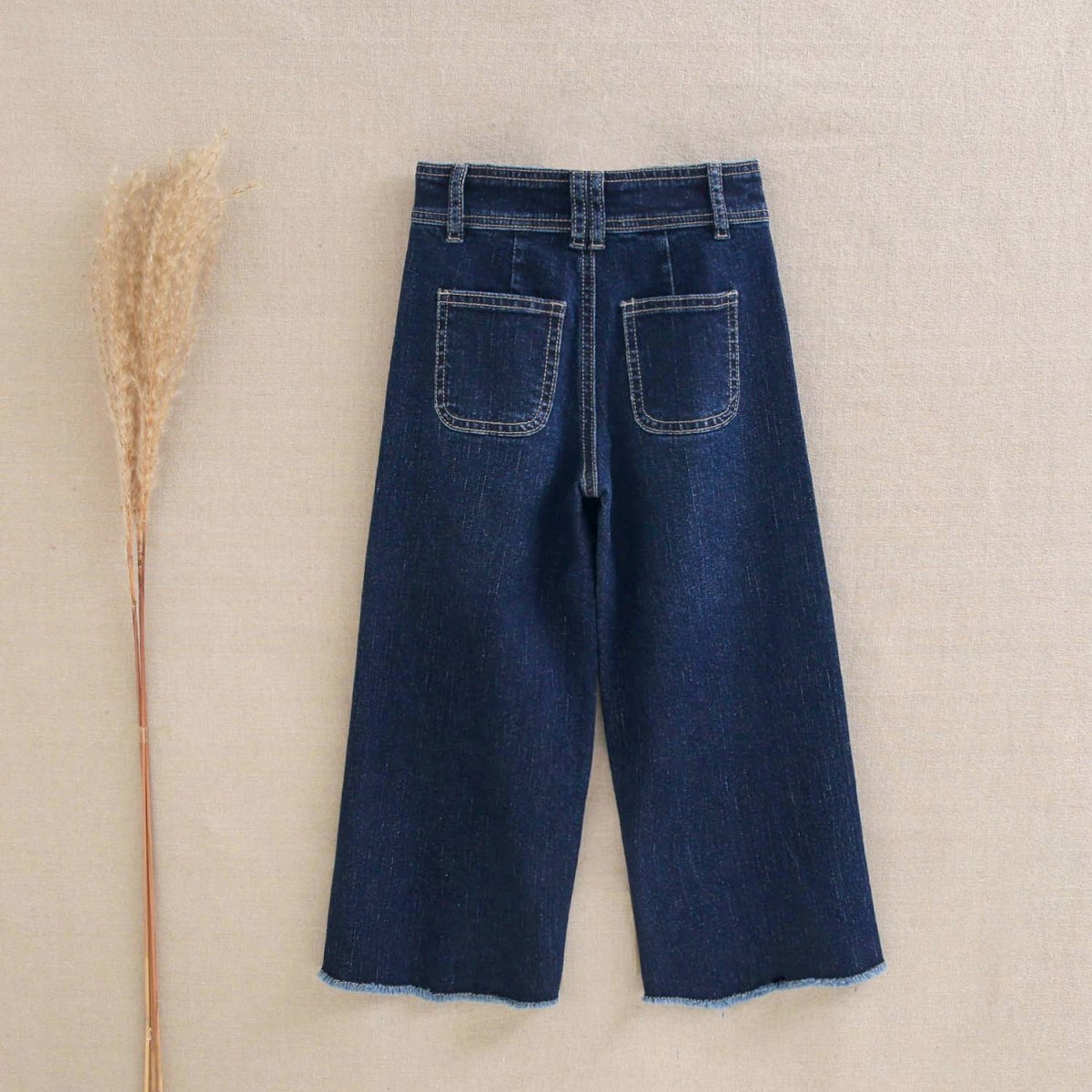 Pantalon long pour fille, culotte en jean – Image 4