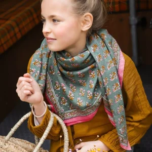 Foulard grand format - prana sauge