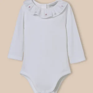 Body col brodé Bébé - Coton biologique