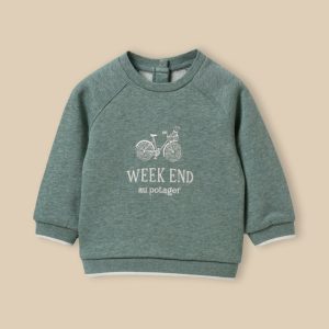 Sweat brodé Bébé - Coton biologique