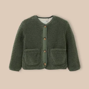 Veste en sherpa Fille
