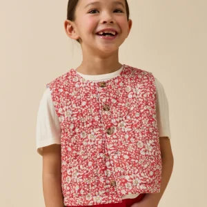 Veste sans manches matelassée Fille tissu Liberty